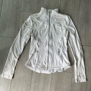 Lululemon white zip up sz10